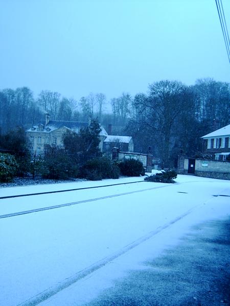 Un matin sous la neige!